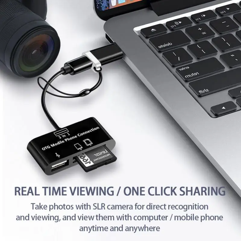 3 в 1 Type-c Micro USB SD TF телефон OTG кардридер хост-адаптер для Samsung Galaxy S4 S2 S3 Note 2 планшет |