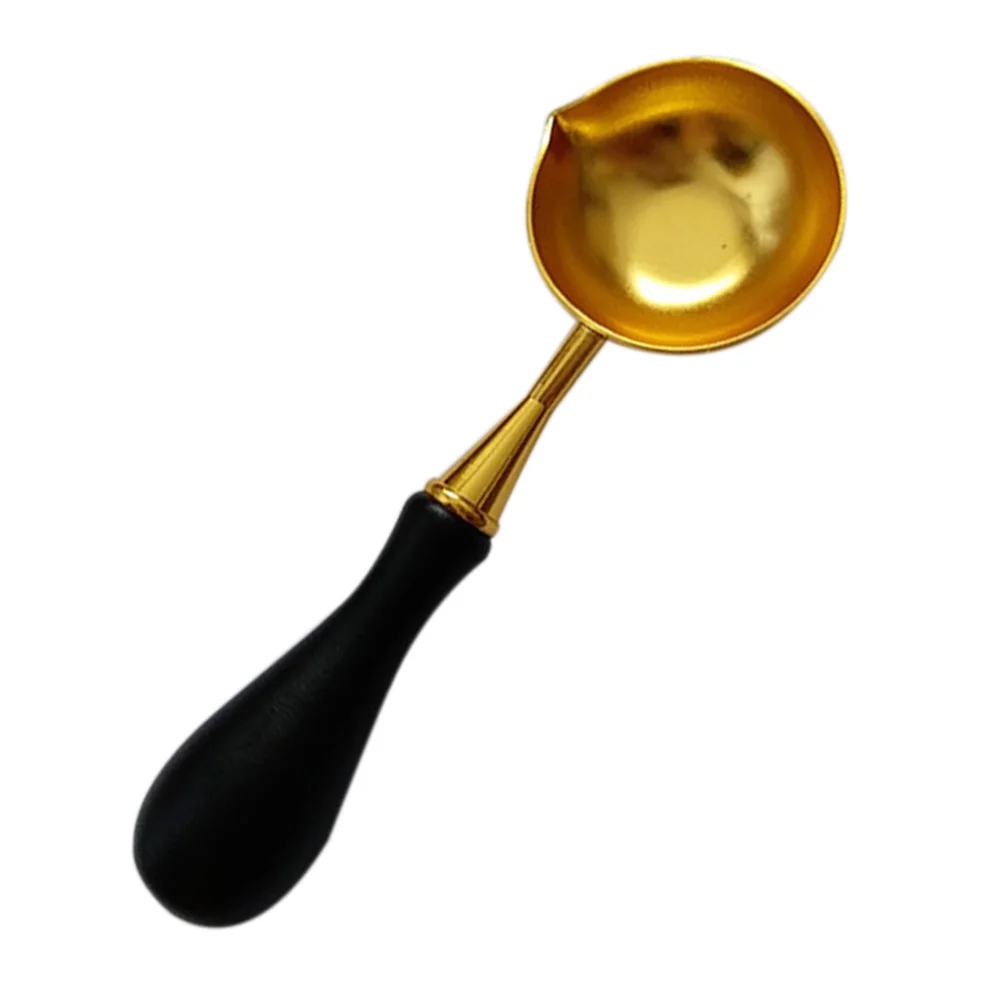 

Spoon Wax Melting Stamp Seal Sealing Specified Handle Holder Gift Envelope Supplies Brass Vintage Kit Fire