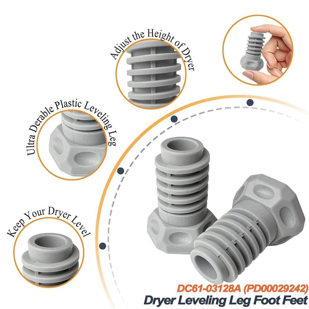 4 упаковки DC61-03128A выравнивающие ножки для сушильной машины заменяют 2692286 АП 5324682 PS
