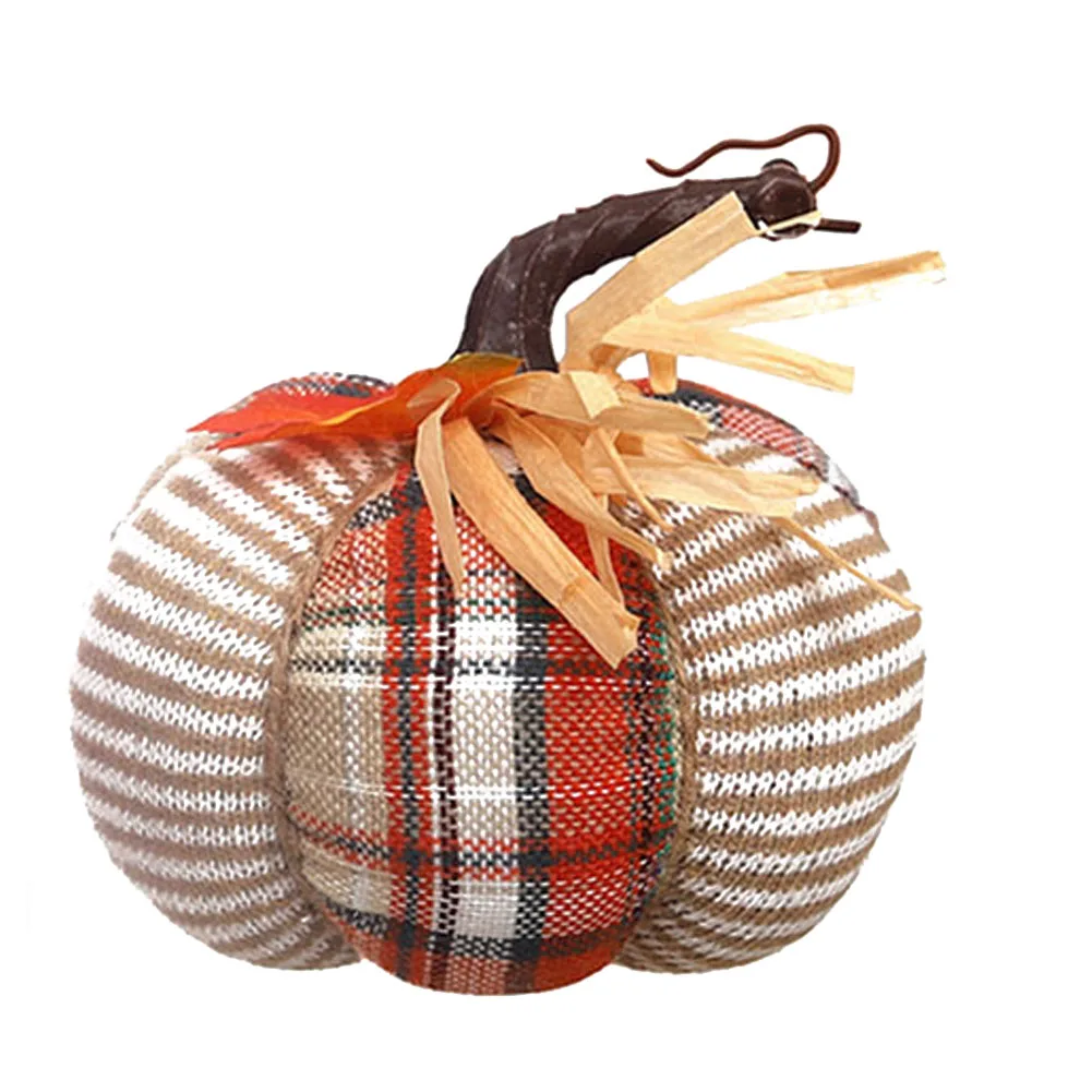 

Durable Artificial Pumpkins Harvest 13*13*13 Cm Decorating Decoration Fabric+PP Cotton Fake Pumpkin Fall Wreath