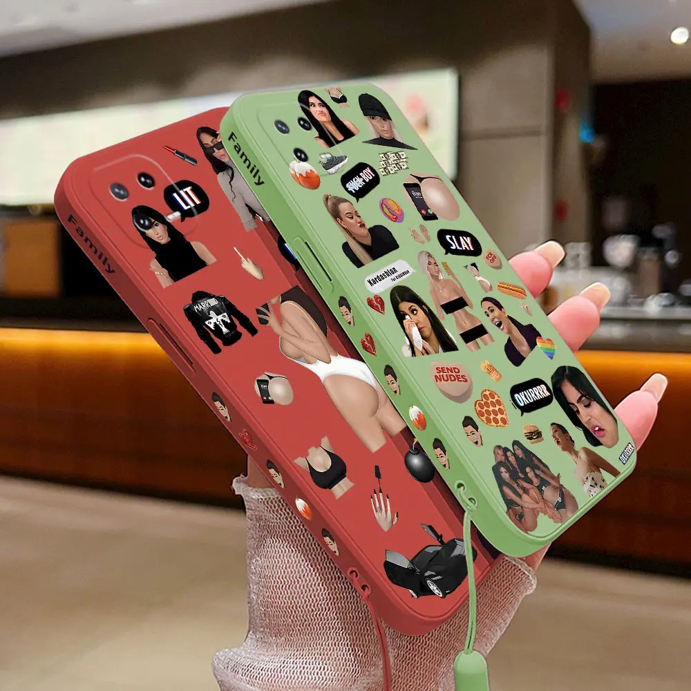 Чехол K-kardashians для телефона Xiaomi Mi 13 12 12T 12S 11 11T Ultra 10 10T 9 9T 9SE 8 Pro Lite жидкий силиконовый