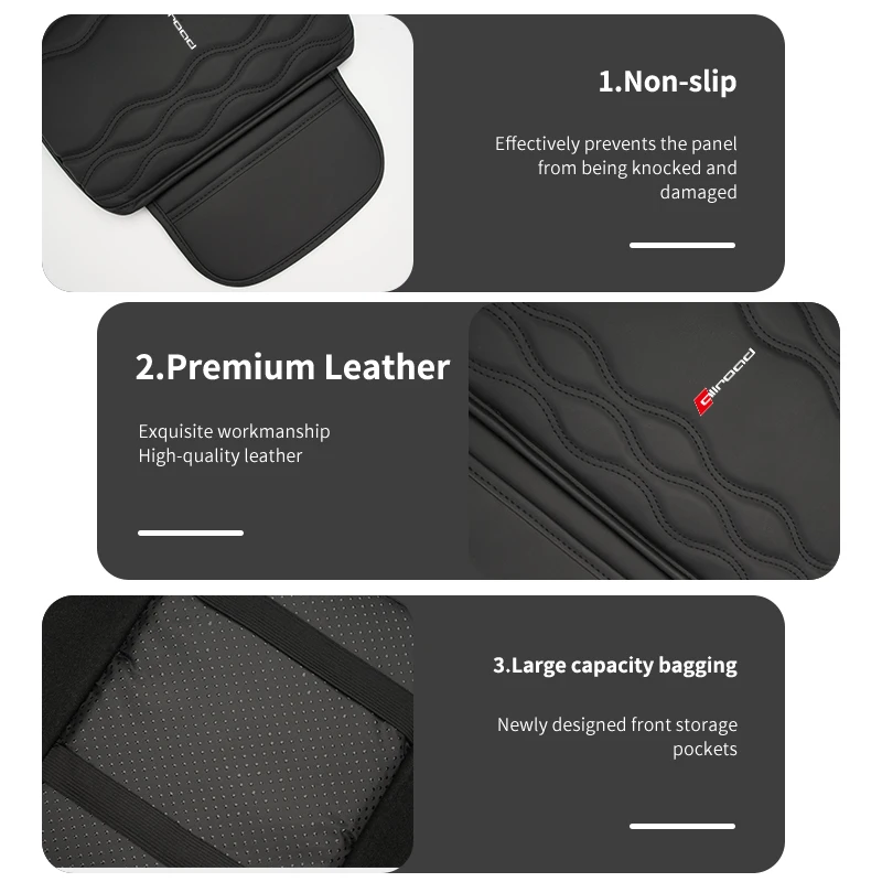 Подлокотник для автомобиля кожаная накладка с логотипом Audi Quattro A1 A3 A4 A5 A6 A7 A8 Q2 RS5 RS7