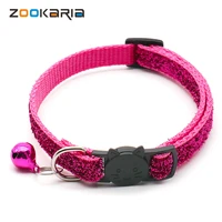 pet dog collars adjustable pet collar with bells charm necklace collar for puppy kitten dogs cat chain pets supplies acessories