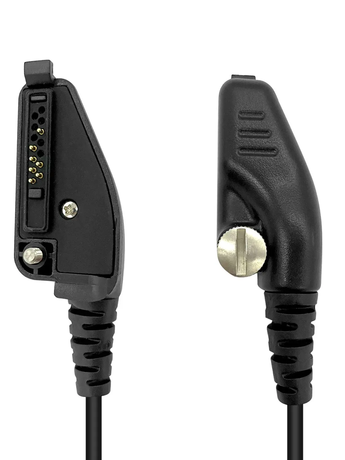 NEXEDGE P25 NX-205 NX-210 NX-300 1-Wire D-Ring Earpiece and Mic Headset, Compatible with Kenwood Multi-Pin Two Way Radios