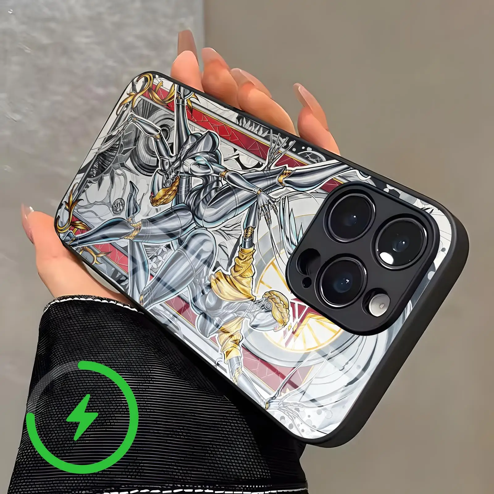 Фото ХИТ ПРОДАЖ: Чехол для телефона Atomic Heart для iPhone 17, 16, 16e, 15, 14, 13, 12 Plus, Mini, Pro, Max — магнитный стеклянный чехол №4