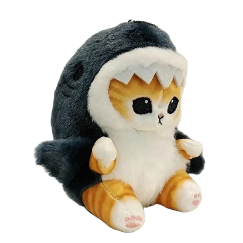 

Cute Shark Cat Plush Toy Cat Face Shark Stuffed Animal Plushies Doll Kawaii Soft Stuffed kitten shark Pillow kids Birthday Gift