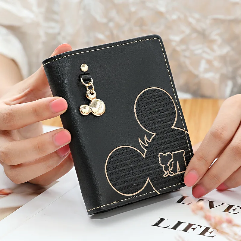 Disney Women Wallet Coin Purse Cute Cartoon Mickey Mouse Card Holder Womens Wallets and Purses Female Wallets with Zipper