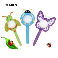 cartoon insect shape magnifying glass outdoor exploration learning kids children educational toys magnifier ladybug butterfly