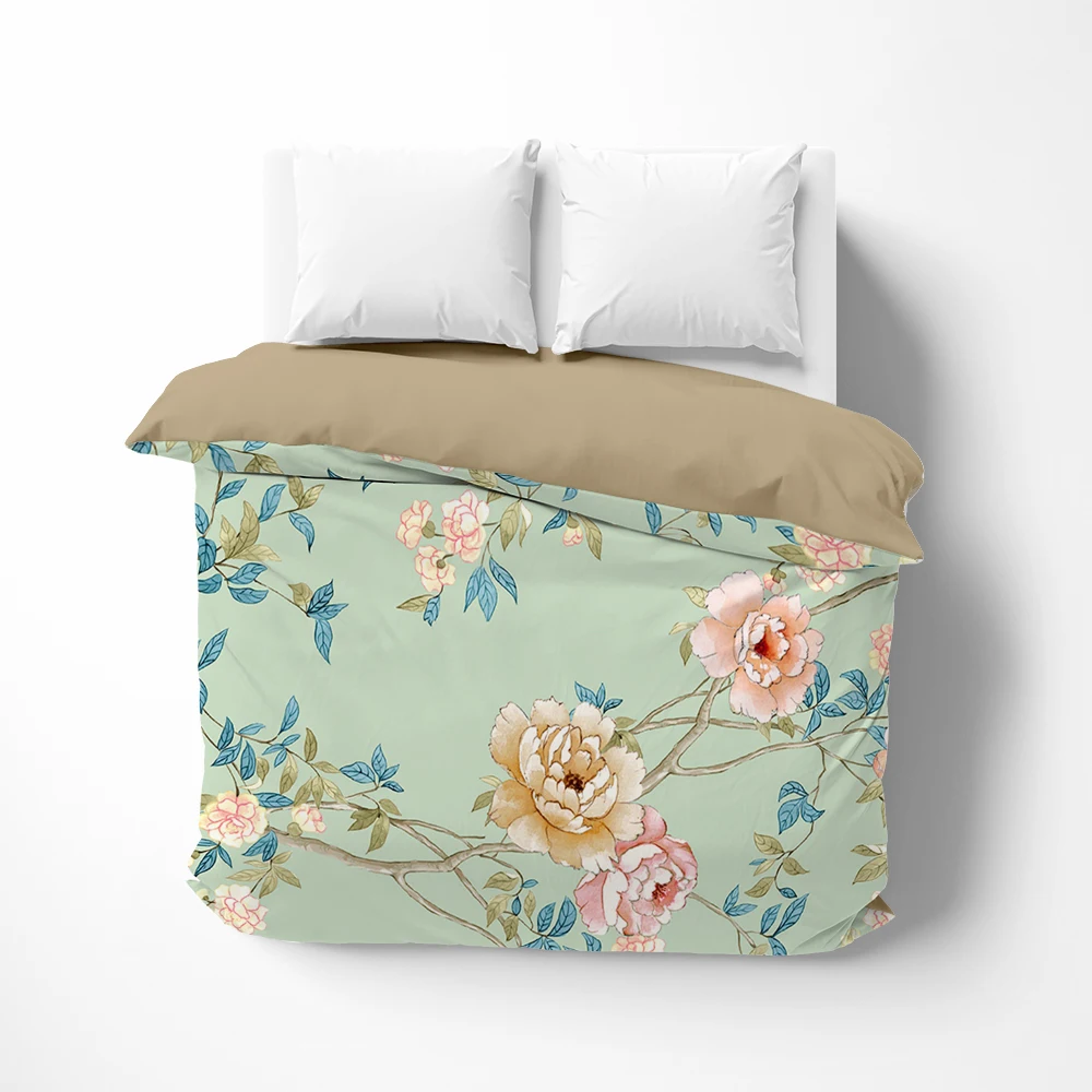 

1Pc Luxury Duvet cover Quilt Cover Blanket/Comfortable Case flower Bedding 140x200 150x200 135x200 240x220 Customized size rose