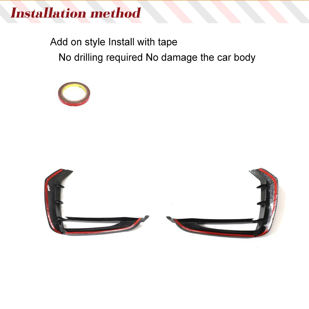 Передний бампер автомобиля передняя противотуманная фоторамка отделка для Audi RSQ8