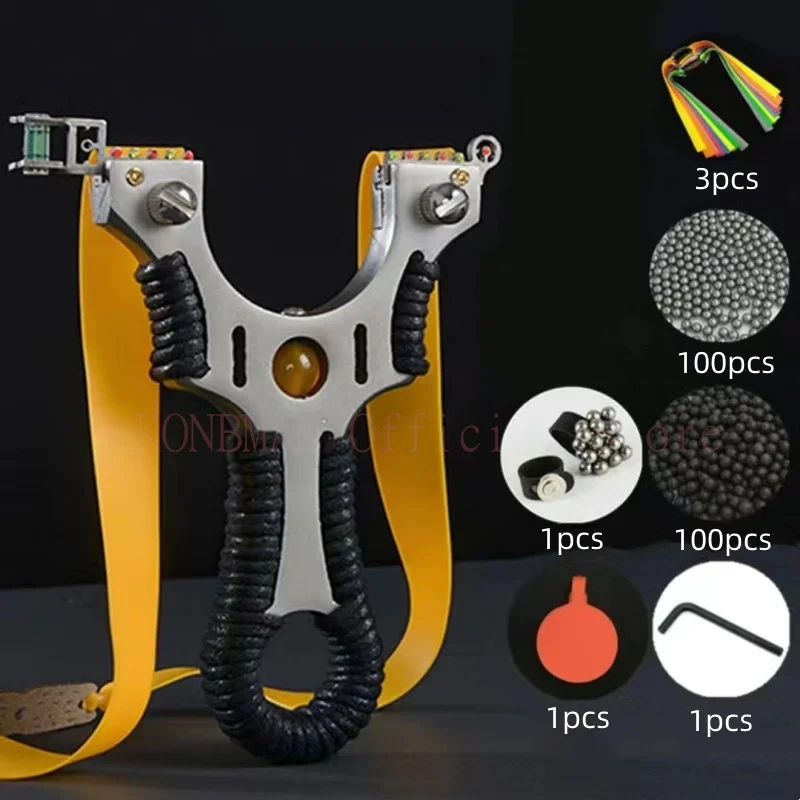 

Outdoor High Precision Hunting Slingshot High Power Stainless Steel Slingshot Hunting Adult Game Professional Play Toys