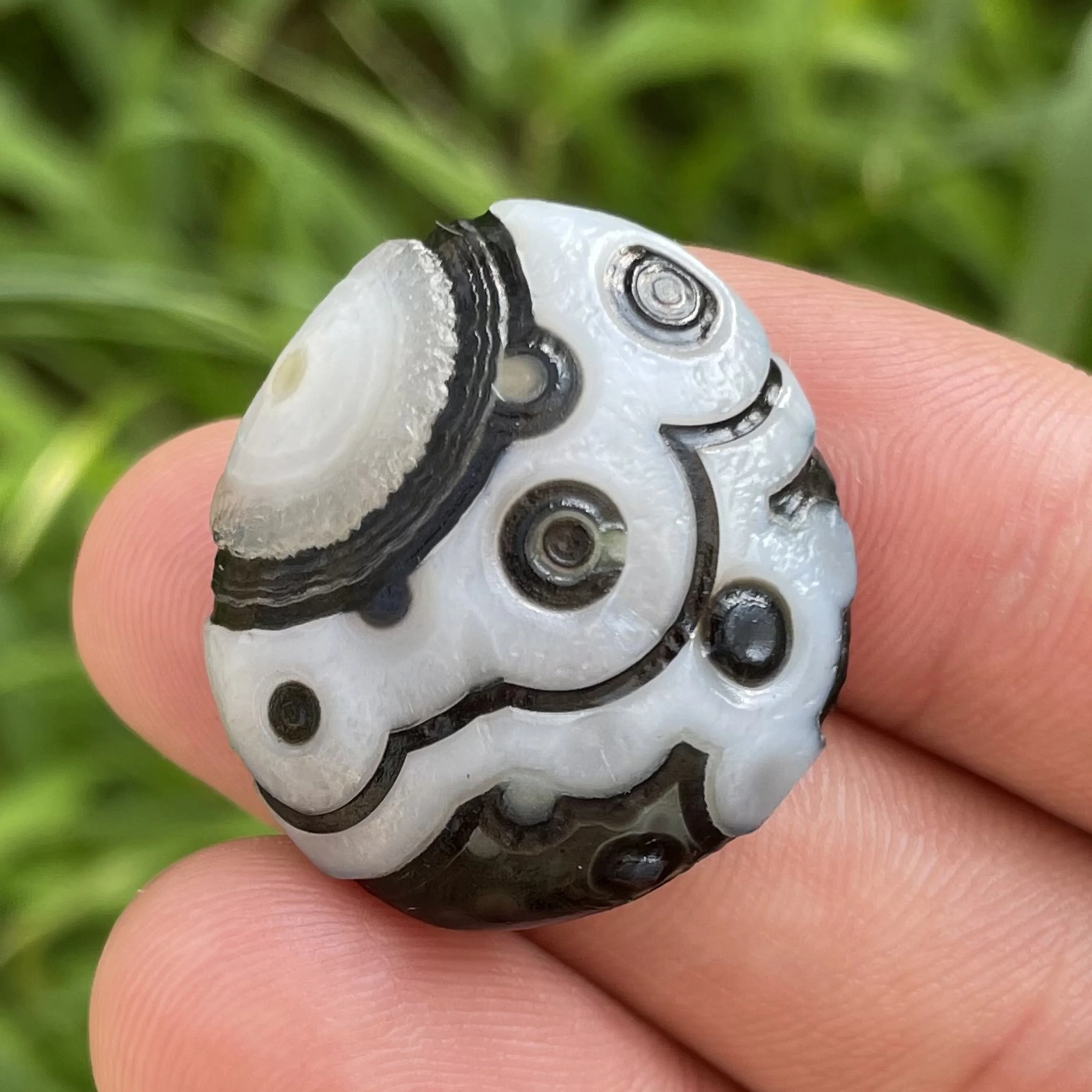 Натуральный черный агат Sardonyx Alxa Gobi Eye минеральный образец энергетическая чакра