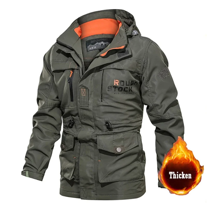 Мужская зимняя куртка парки пальто ветрозащитные уличные модные утепленные