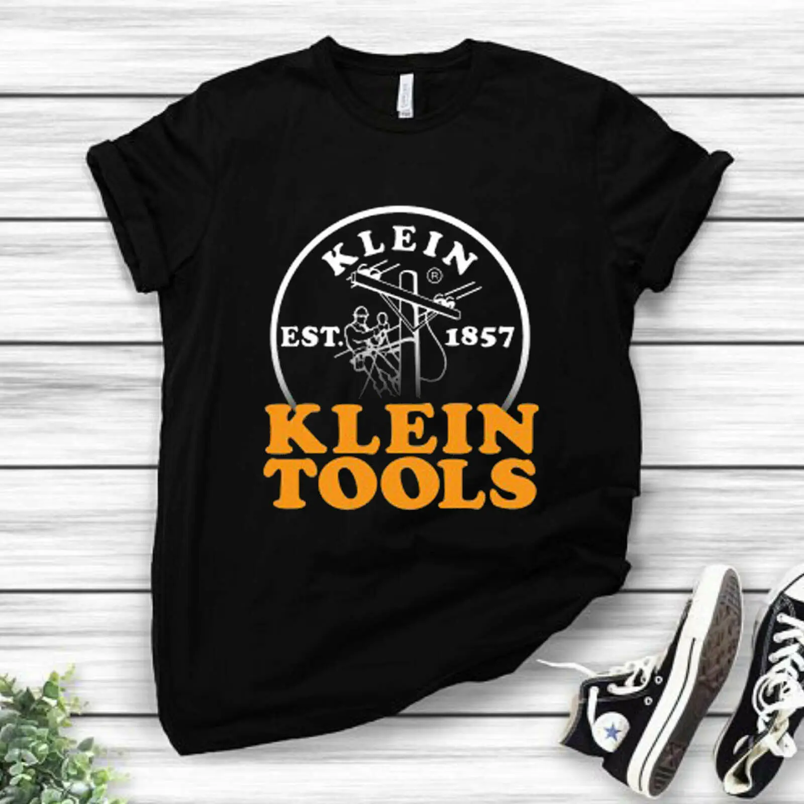 

Klein Tools Est 1857 Logo Men's Black T-Shirt Size S-3XL