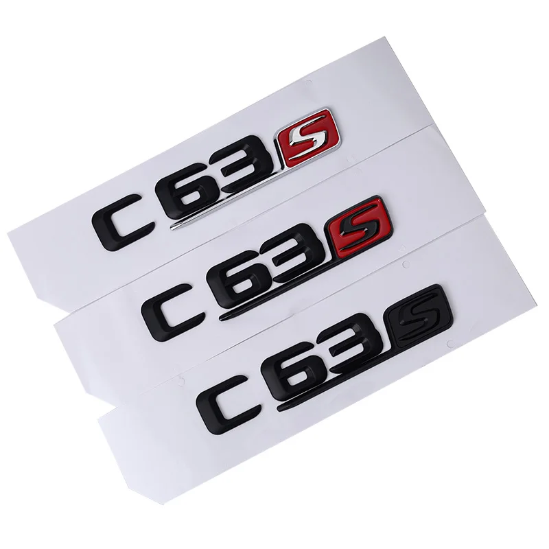 Тюнинг автомобиля для Mercedes Benz AMG C Class W204 W205 C63 C63S Буквенный логотип 3D наклейка из ABS