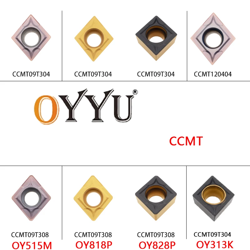 

OYYU CCMT 060204 060208 09T304 09T308 120404 120408 CCMT09T308 CCMT09T304 Diamond Coring Turning Carbide Inserts CNC Cutting