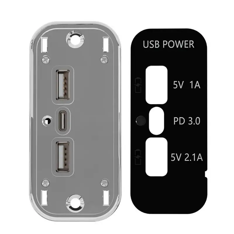

3 Port Conversion Plug Car USB Charger Multi Function Automotive Charger Independents Switch Stable Voltage Auto Charger Adapter
