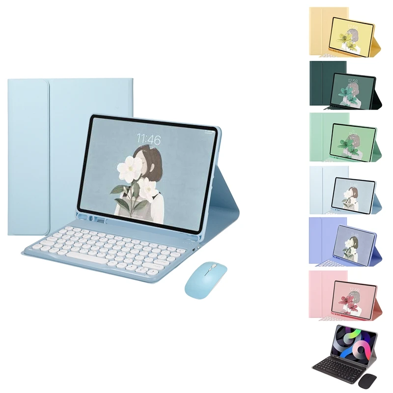 

Для Mini 6 iPad Mini 6-го поколения 8,5 дюйма симпатичная круглая Bluetooth клавиатура съемный чехол