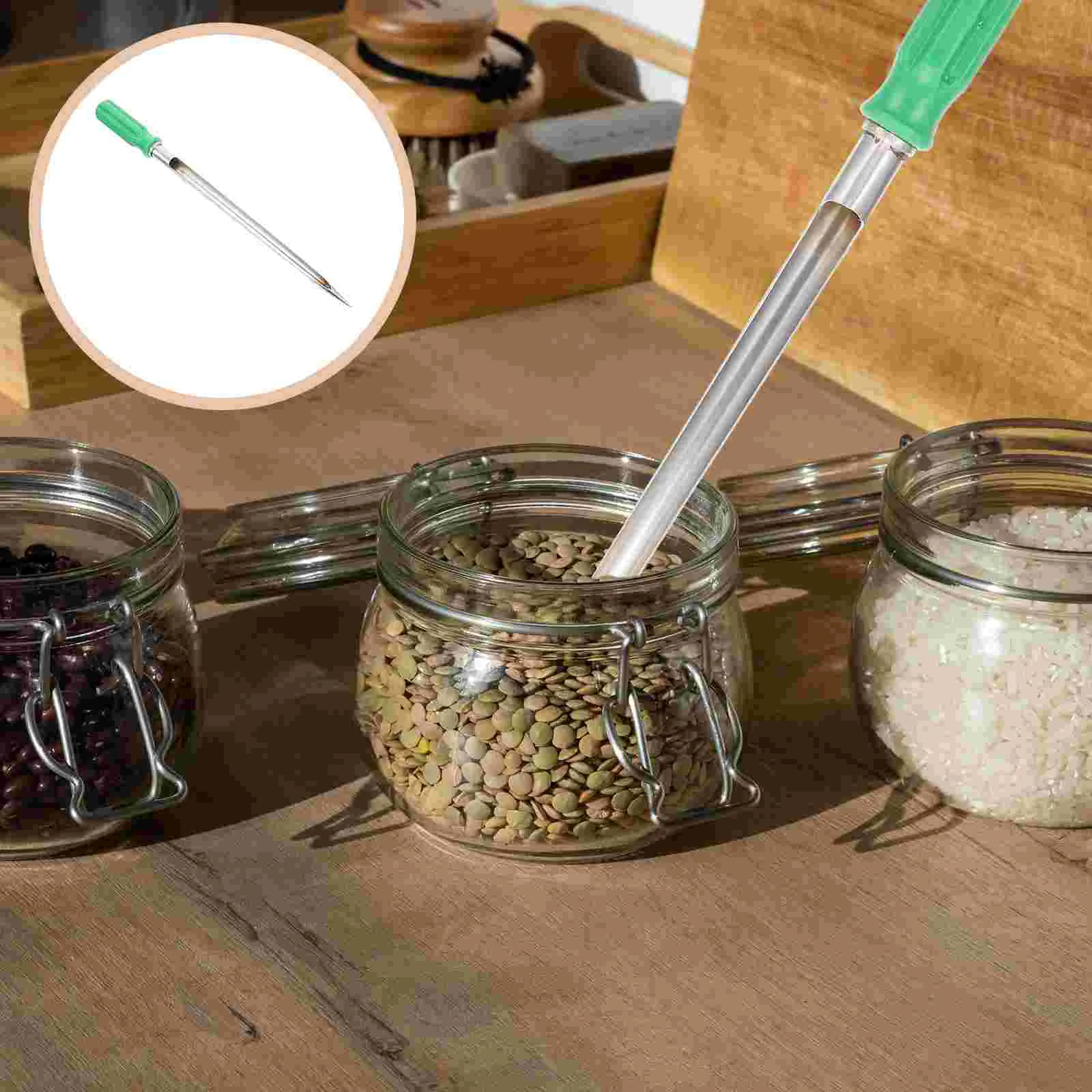 

Sampling Tube Plastic Handle Sampler Useful Grain Wooden Corn Tool Farm Supply Wheat Outdoor Granular