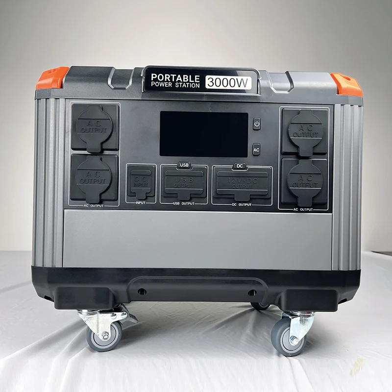 3000 Вт уличная Портативная Солнечная аккумуляторная станция мобильный источник