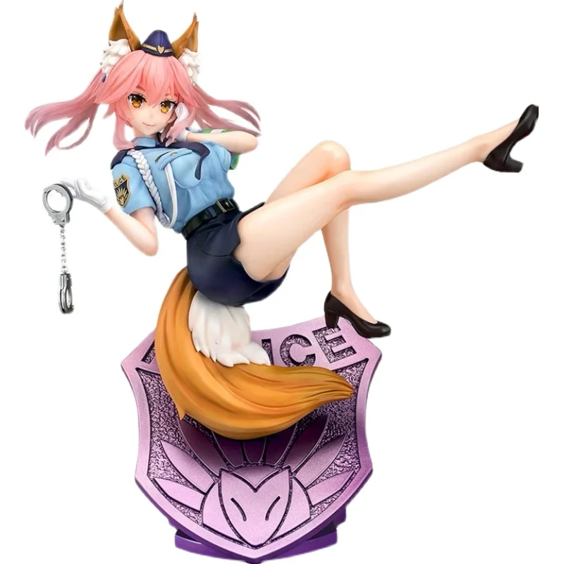 

21cm Fate/EXTELLA LINK Anime Figure Tamamo no Mae Police FOX Action Figure Fate Caster/Lancer Figurine Adult Model Doll Toys