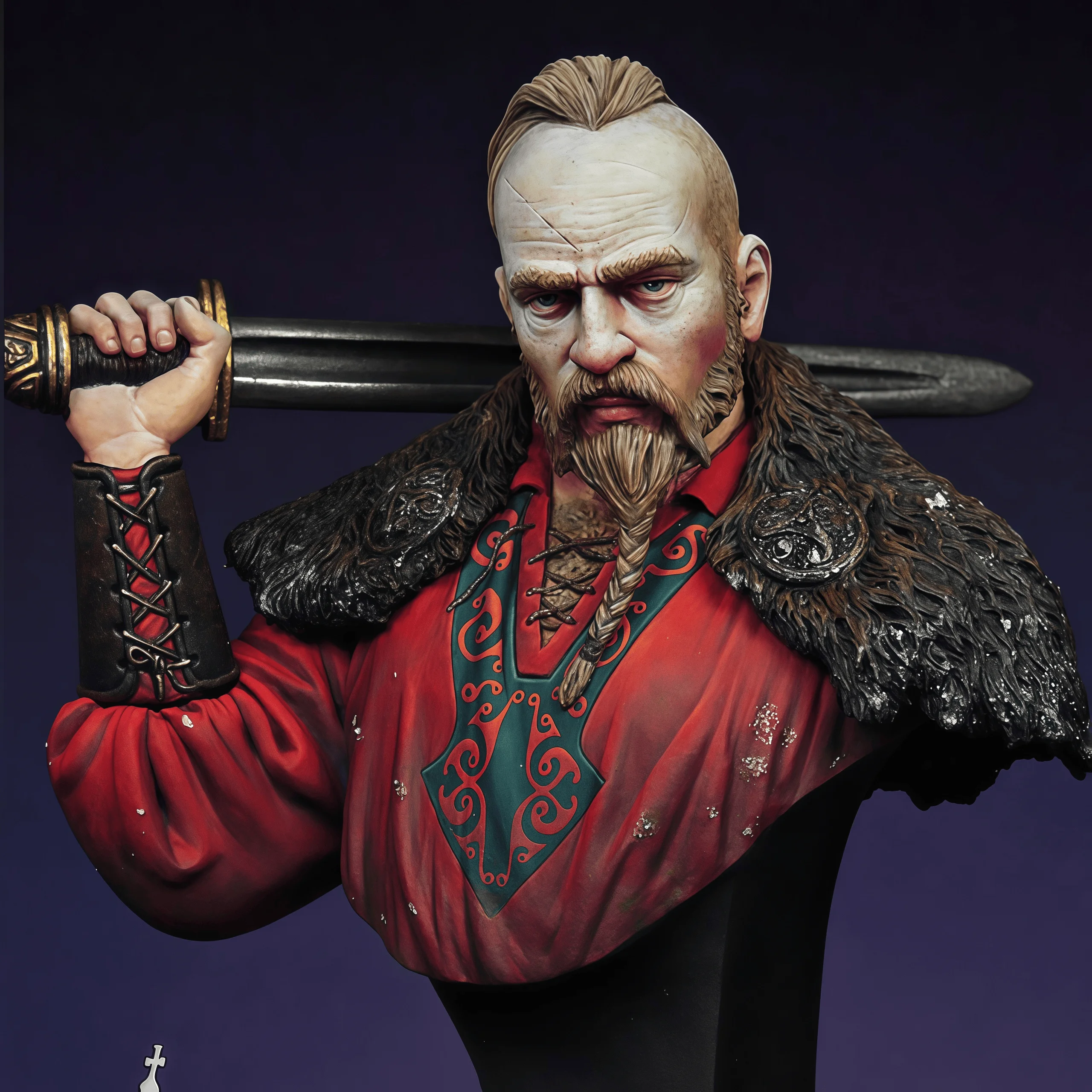 Фото Прецизионный комплект модели из литой под давлением смолы 1/12, модель GK, Prince Rurik, неокрашенный №1