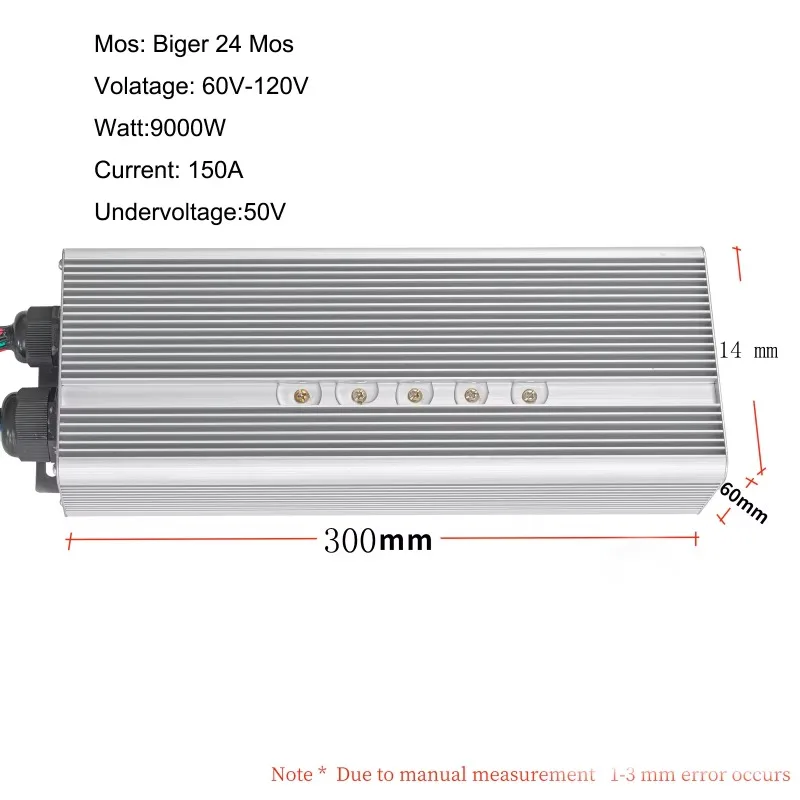 Бесщеточный контроллер для электрического двухколесного трицикла 48-120 В 80 А а