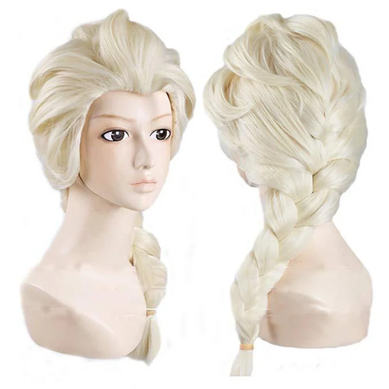 

Wig Movies Frozen Snow Queen Elsa Blonde Hair Cosplay Wigs For Halloween Carnival Purim Masquerade Party