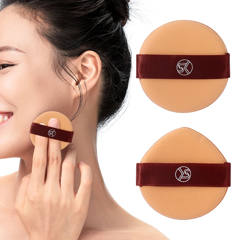 

1PCS Replacement Makeup Sponge Puff Cushion Dry and Wet Use Water Drop Round Shape Soft Detail Puff Facial Make Up Accessories