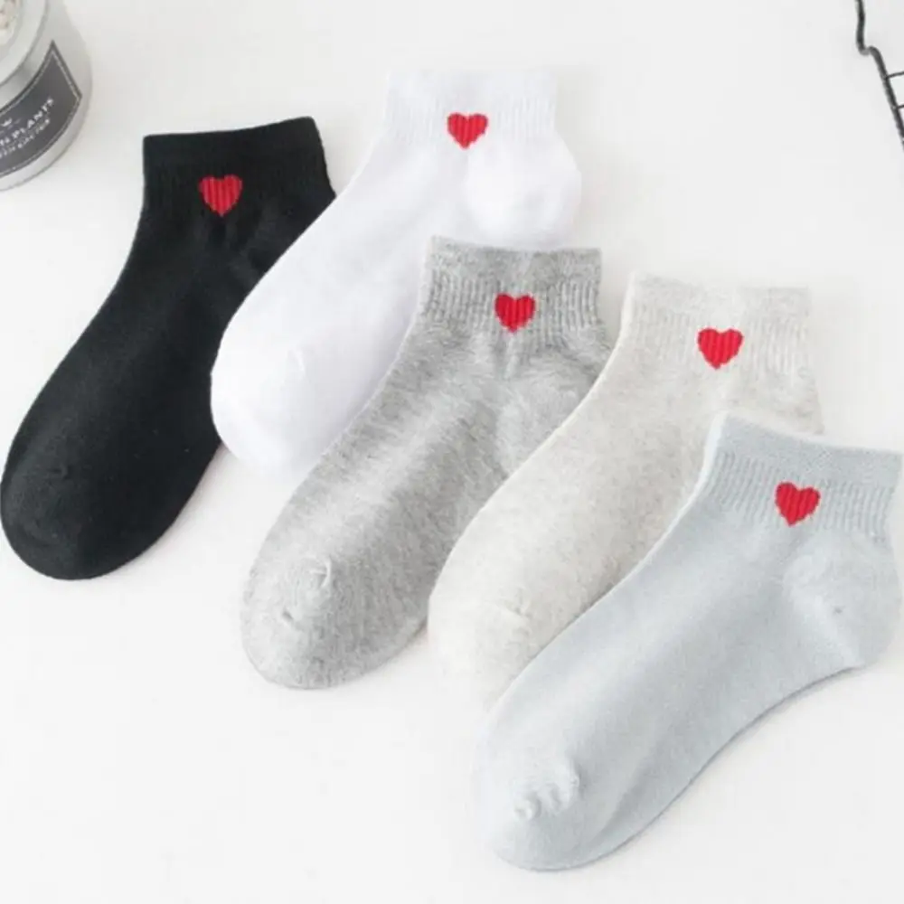 

1 Pair Little Fresh Ankle Socks Sweat Absorption Breathable Cotton Hosiery Fashion Embroidery Hosiery