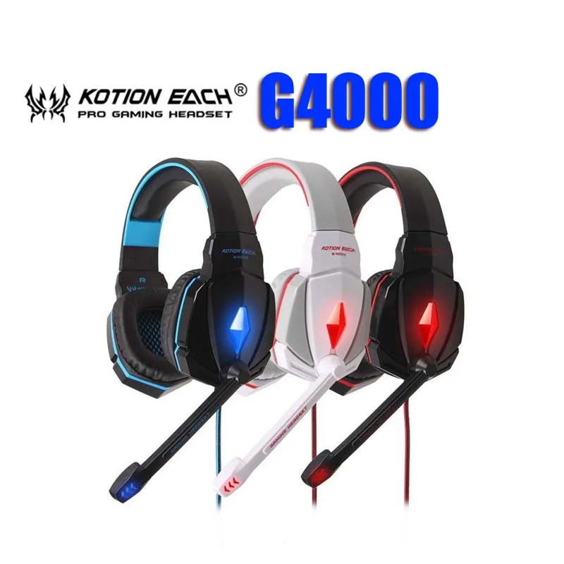 

Игровые наушники EACH G4000 Pro с светодиодный фоном и светодиодсветильник кой