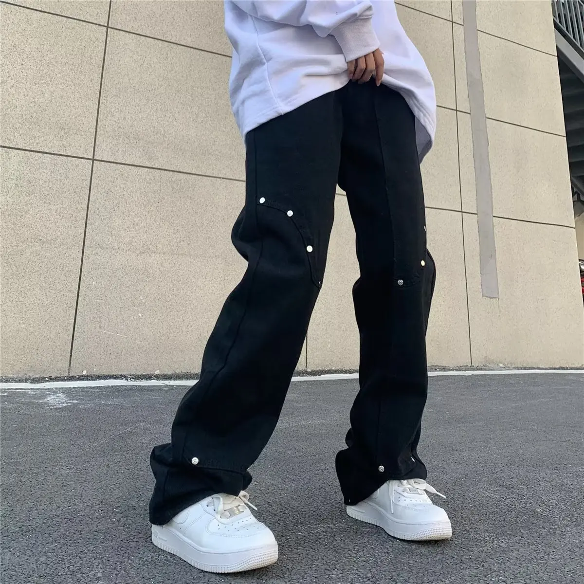 

Y2k Pants Hip Hop Boyfriend Baggy Jeans Men White Denim Trouser Korean Streetwear Straight Casual Jean Pant Vintage Fashion 2023