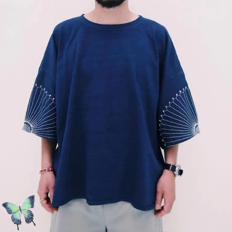 

Sleeve Embroidery Men Oversize Kapital T-shirt