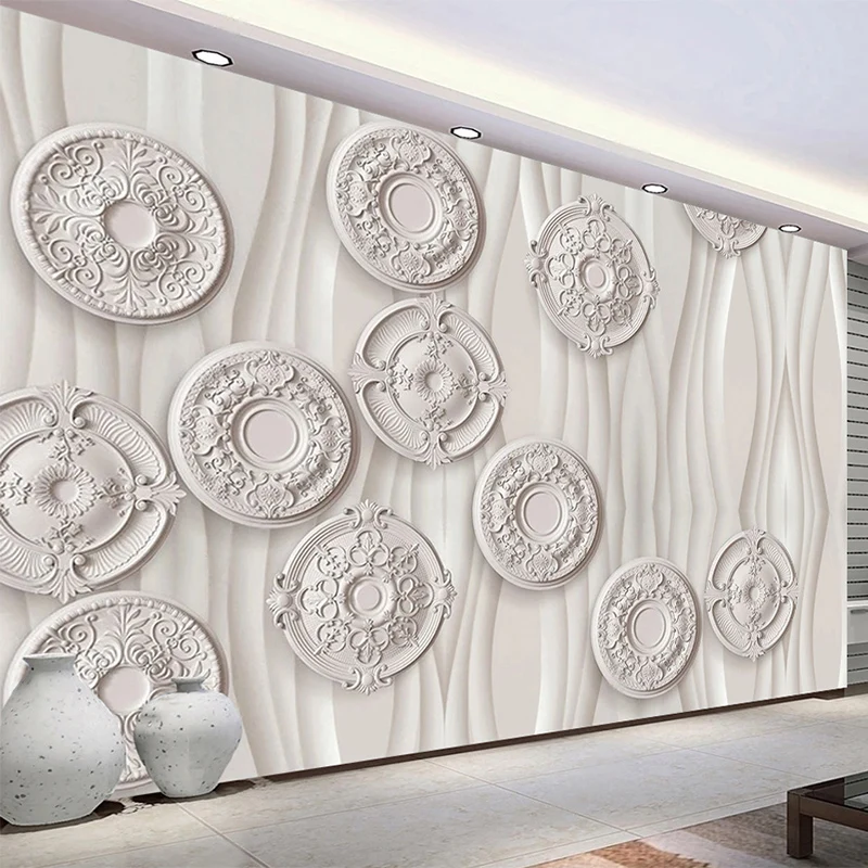 

Custom Any Size Mural Wallpaper Modern 3D Stereo Line Geometric Fresco Living Room TV Sofa Bedroom Background Wall Decor Murals