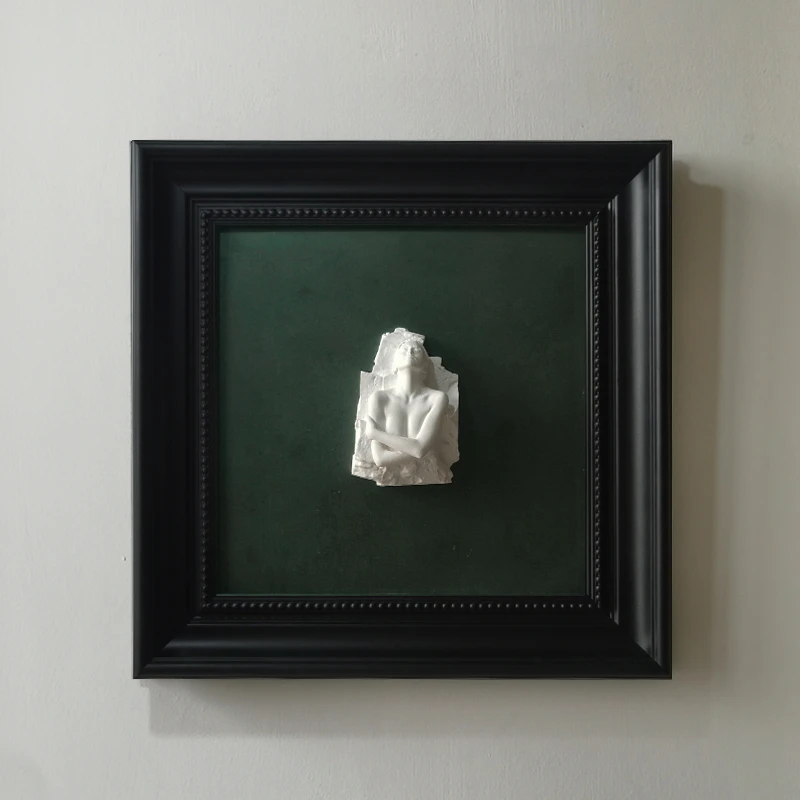 Трехмерная рельефная скульптура человека декоративная живопись абстрактная