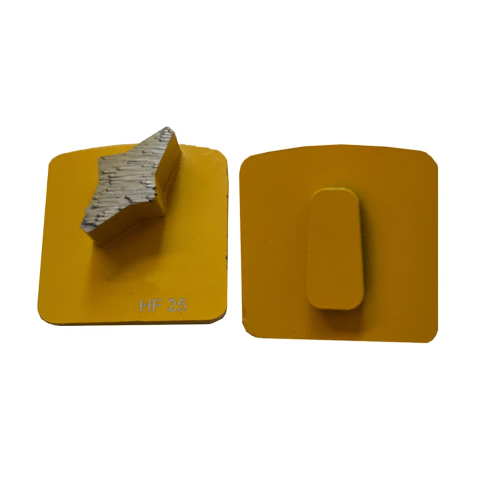 HUS49 Single Star Bar Segment Redi Lock Concrete Grinding Plates Metal Block for Extreme Hard Floor 12PCS | Инструменты