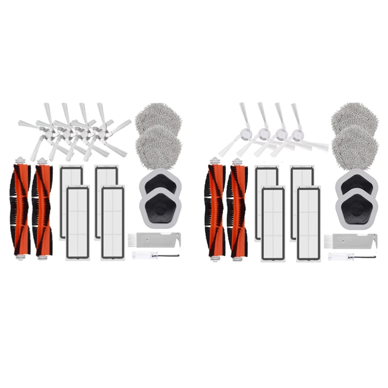 

16Pcs HEPA Filter Main Side Brush Mop Cloth And Mop Holder For Xiaomi Dreame Bot W10 & W10 Pro Robot Vacuum Cleaner Parts Kit A