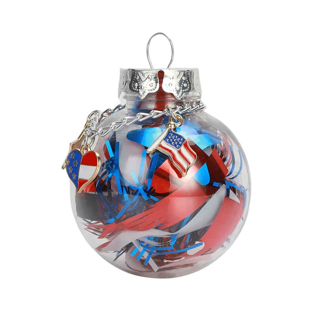 

Independence Day Adornment Decorative Ball Hanging Ball Ornament Independence Day Prop Decorative Hanging Ball for Festival Home