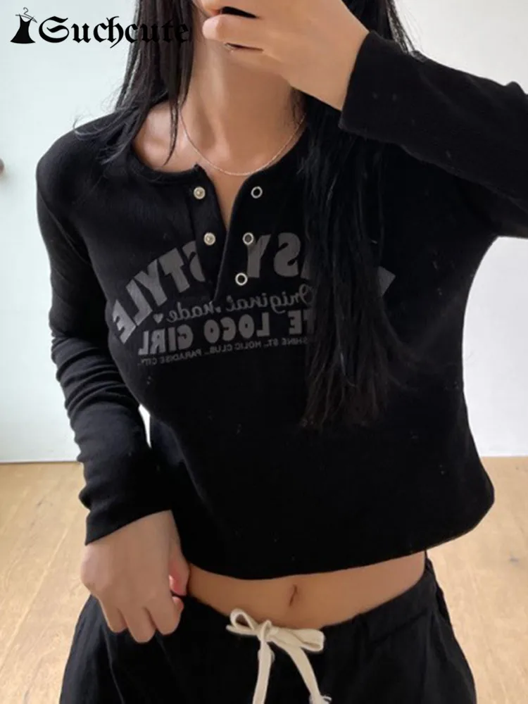 

Кроп-топ женский с длинным рукавом, на пуговицах, в готическом стиле