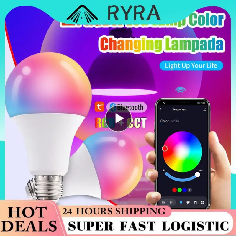 

Remote Control B22 E27 Lamp Bulb Tuya Smart Rgb Light Dimmable Led Bulb Diy Color Works With Gateway 10w