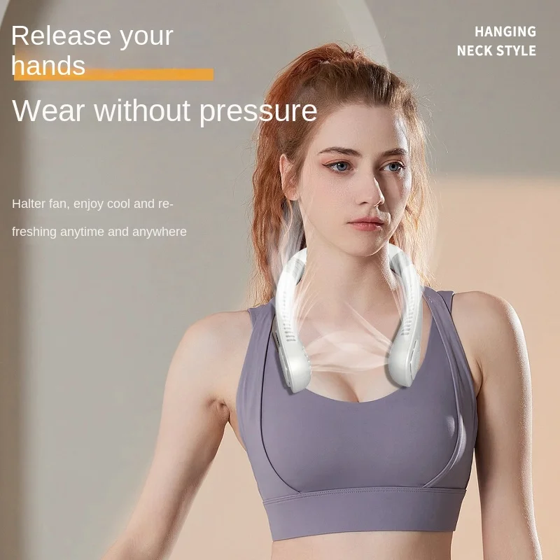 

Креативный вертикальный воздухоохладитель с защитой от ветра, экологически чистый портативный охлаждающий вентилятор из силикагеля, подвесной маленький вентилятор на шею