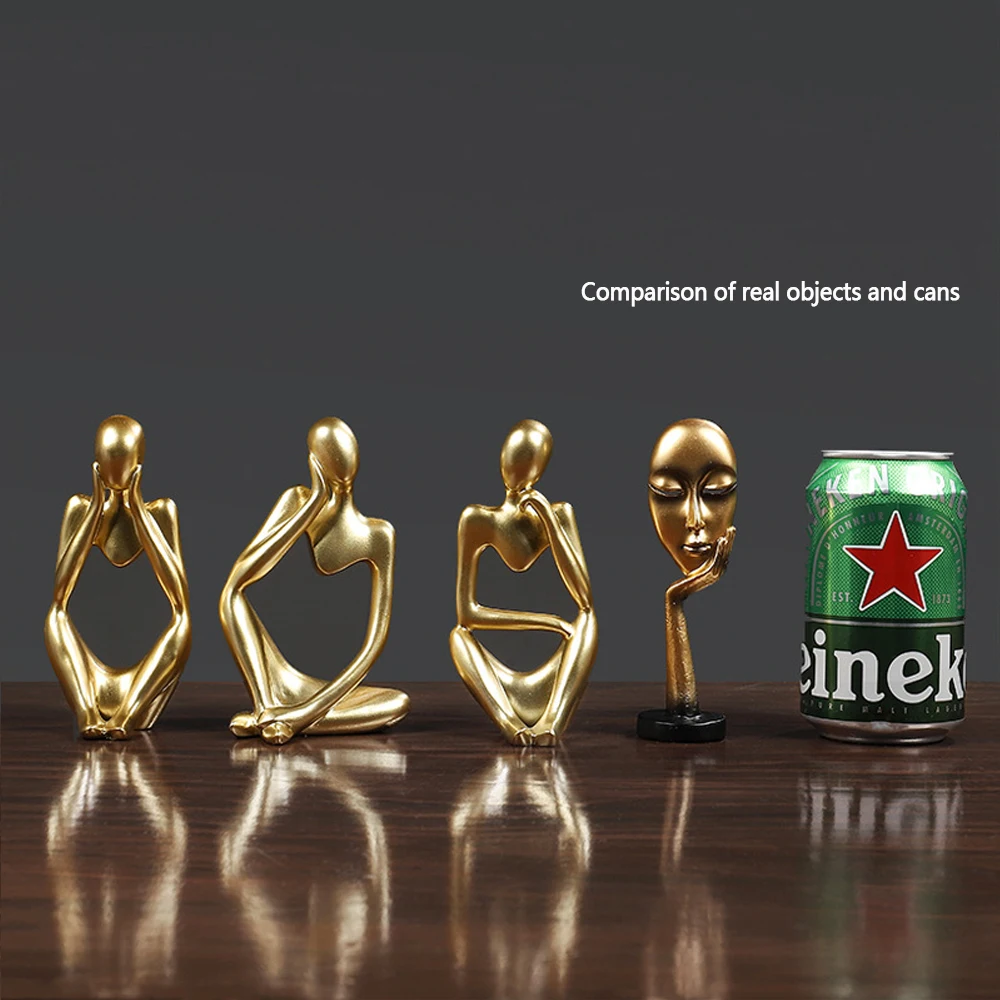 Скандинавская искусственная статуя мультфильма орнамент из смолы мини