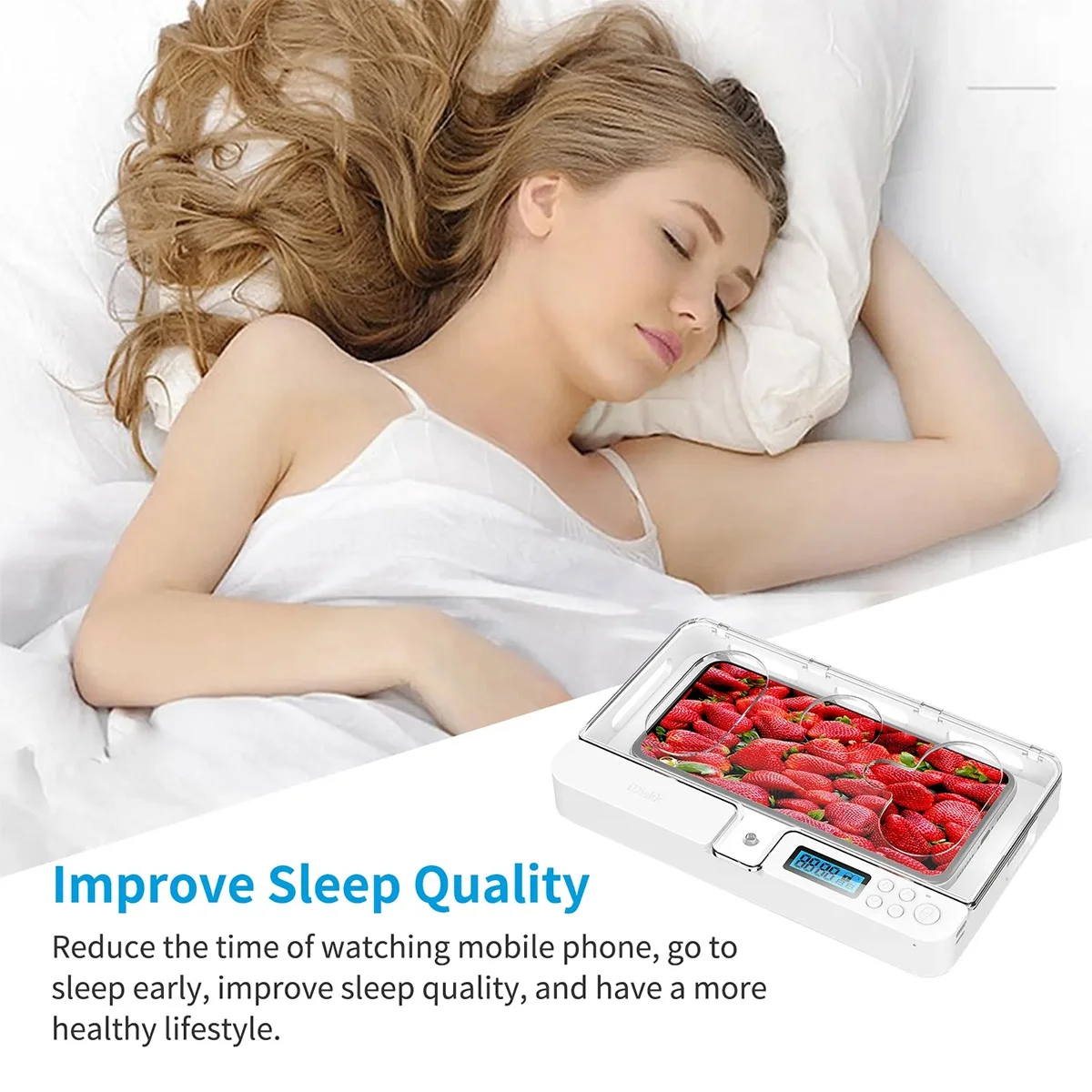 Прозрачный шкафчик для телефона с умным таймером самодисциплина ящик мобильного