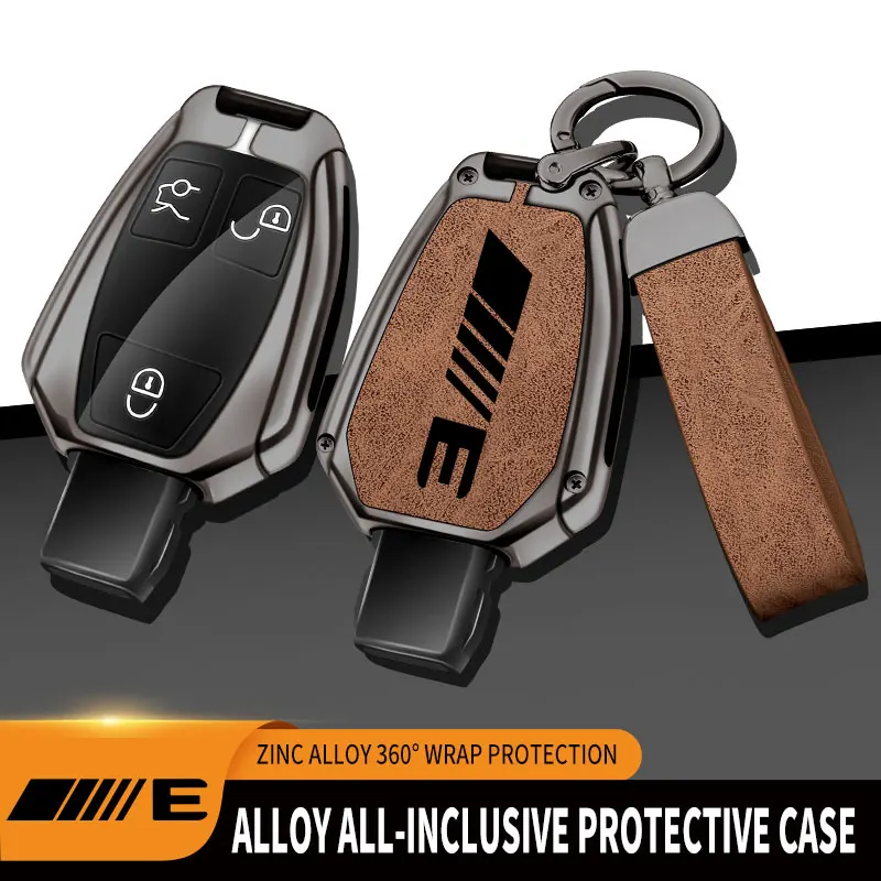

Zinc Alloy Car Key Case Cover For Mercedes Benz E300 E260 E350 E400 Class Remote Control Protector For Mercedes Benz E Class