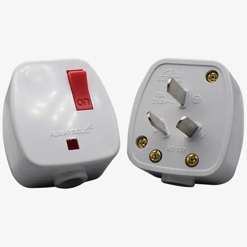 

10pcs DIY Rewire 10A 250V AU NZ CN Australia Plug Male Socket AC Electrical Switch Connect Power Adapter Detachable Outlet Cable
