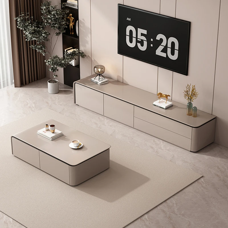 Rozrywka Filmy Stojaki pod telewizor Salon Konsola Monitor Nowoczesny stolik Designerskie szuflady do przechowywania Muebles Unikalne meble