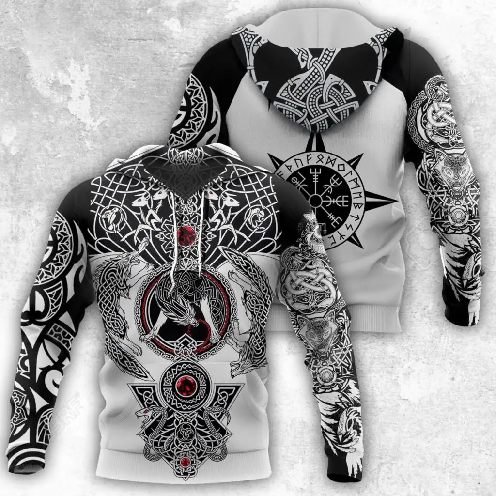 

Viking Tattoo 3D Printed Hoodies zipper hoodie women For men Halloween Pullover Christmas Sweatshirts Cosplay Costume 49