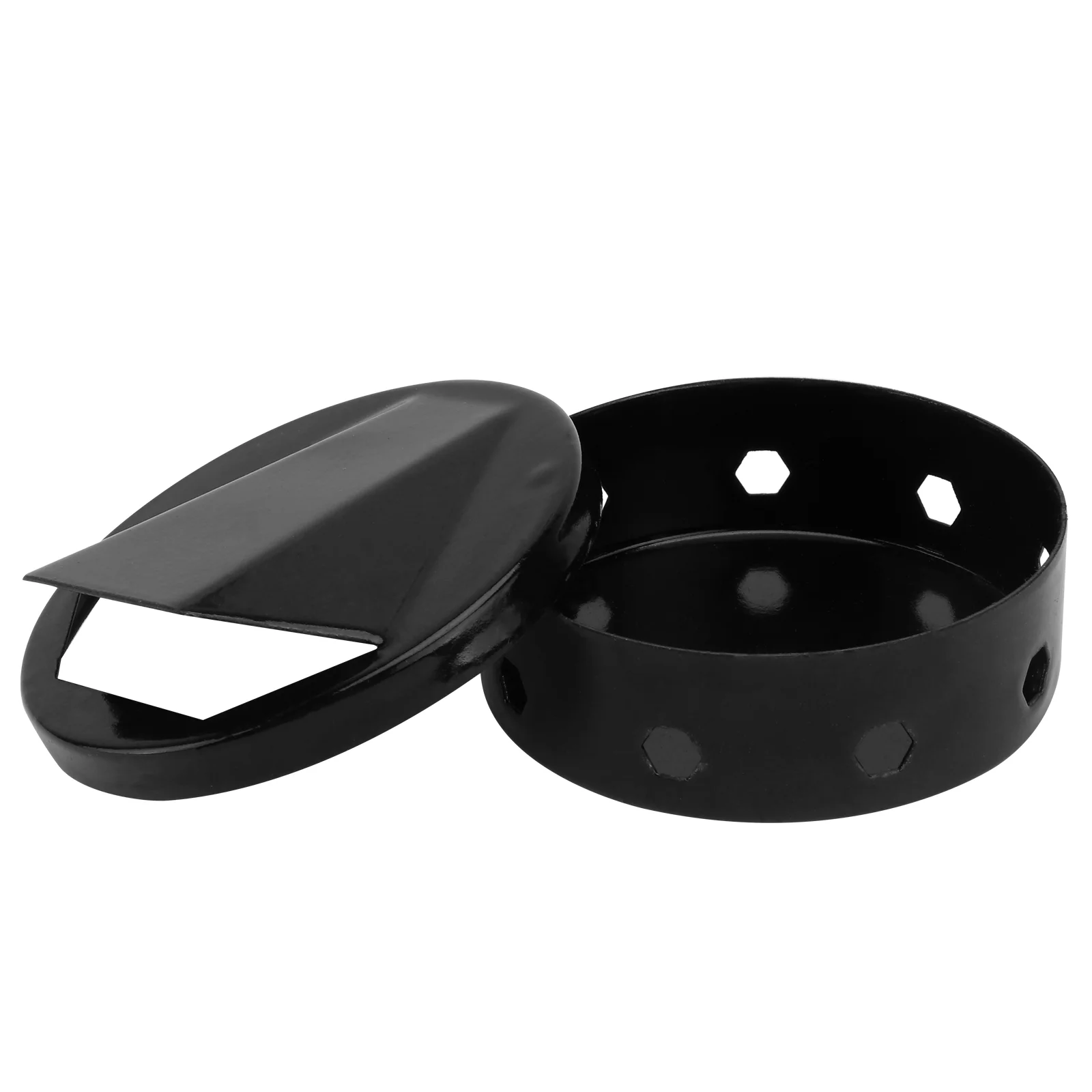 

1PC Practical Barbecue Smoker Box Stainless Steel Barbecue Smoker Tray (Black)