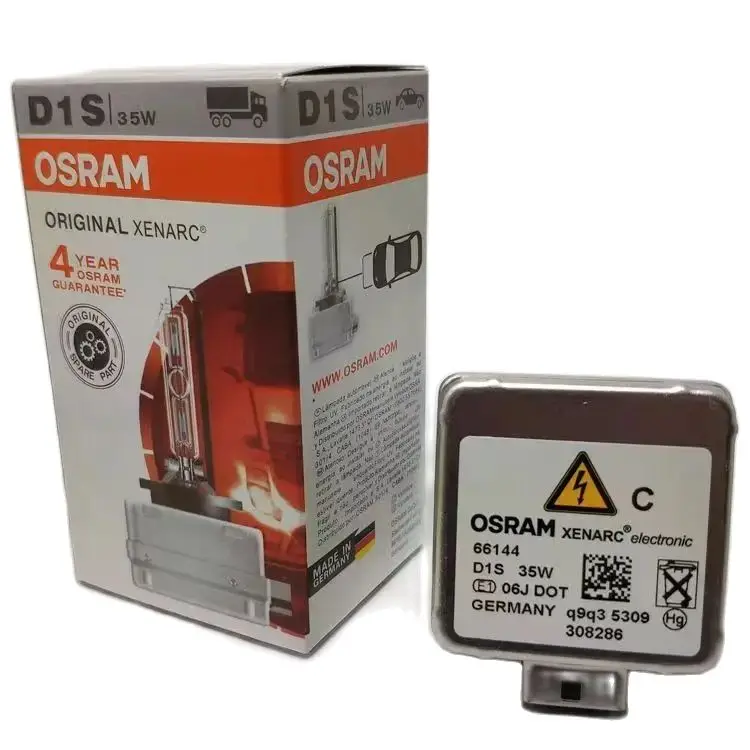 

1 шт. оригинальная ксеноновая плата OSRAM D1S D2S D2R D3S D4S D4R D8S 35 Вт, 4-летняя гарантия, точка E1, сделано в германии