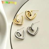 2022 new south korea simple geometric heart shaped earrings fashion classic luxury irregular earrings women jewelry gifts
